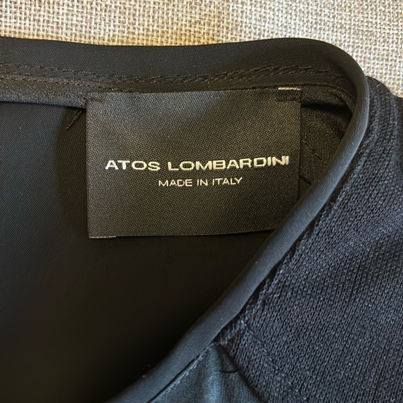 Atos Lombardini Black Dress, Sz M. - Picture 4 of 9